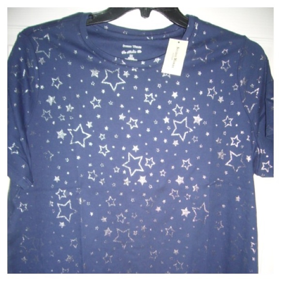 Studio Works Tops - 🇺🇸😎Patriotic Stars Navy Sparkler Tee
